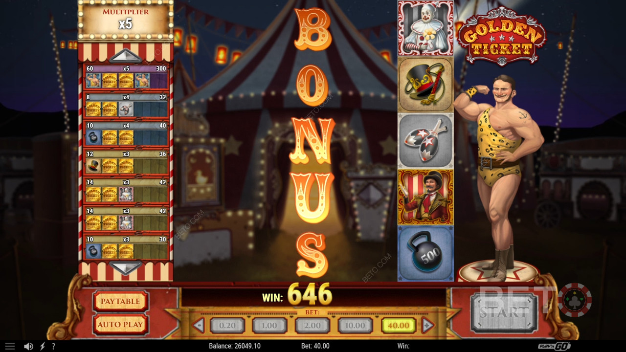 Recensione di Golden Ticket da parte di BETO Slots