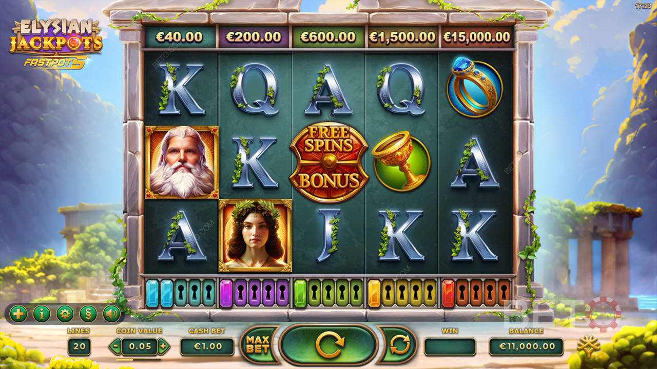 Elysian Jackpots Recensione di BETO Slots