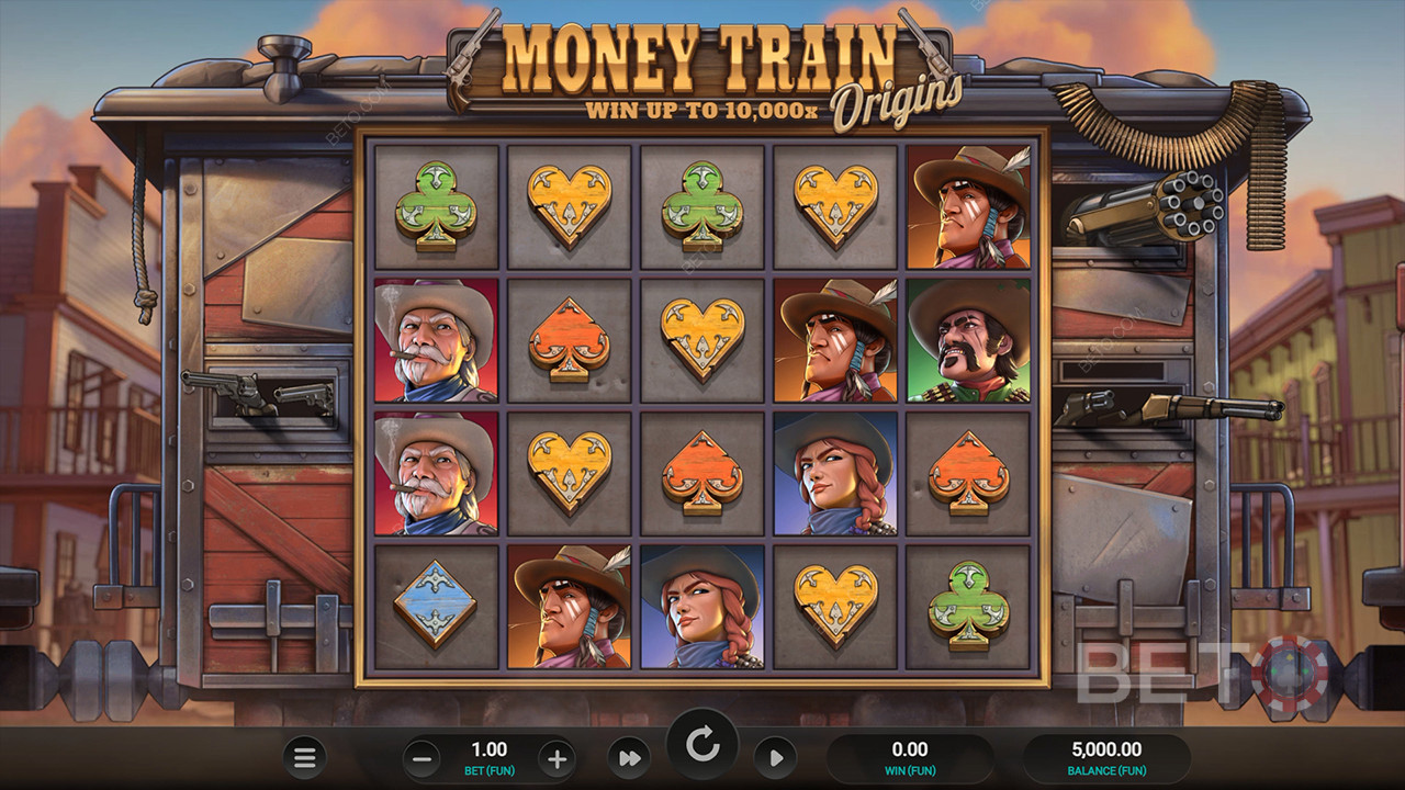 Recensione di Money Train Origins Dream Drop da parte di BETO Slots