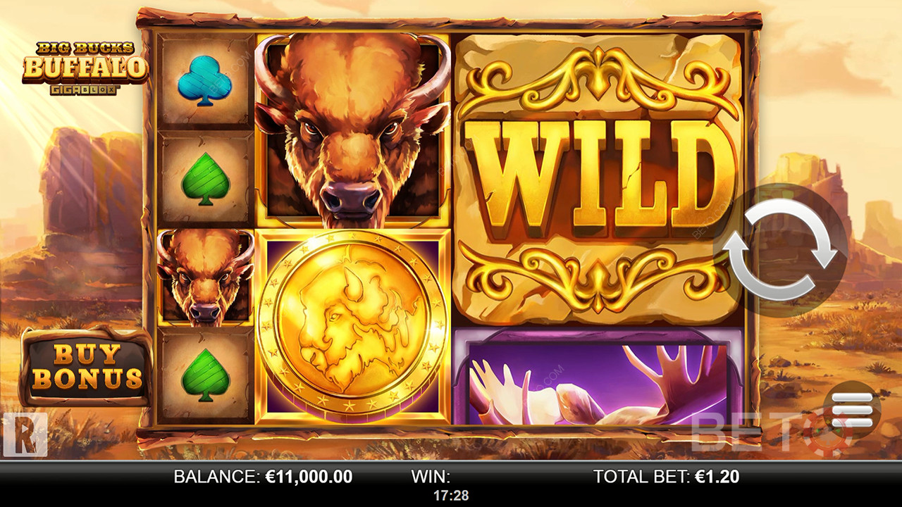 Recensione di Big Bucks Buffalo Gigablox da parte di BETO Slots