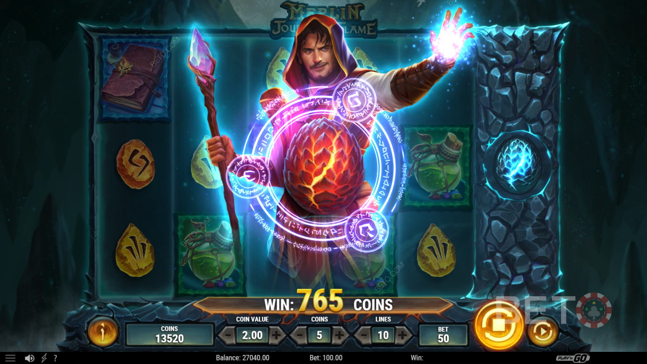 Merlino: Journey of Flame Recensione di BETO Slots