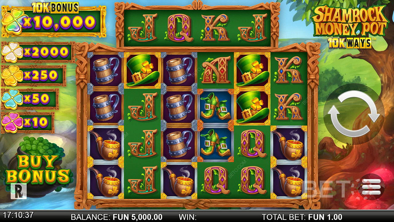 Shamrock Money Pot 10K Ways Recensione di BETO Slots