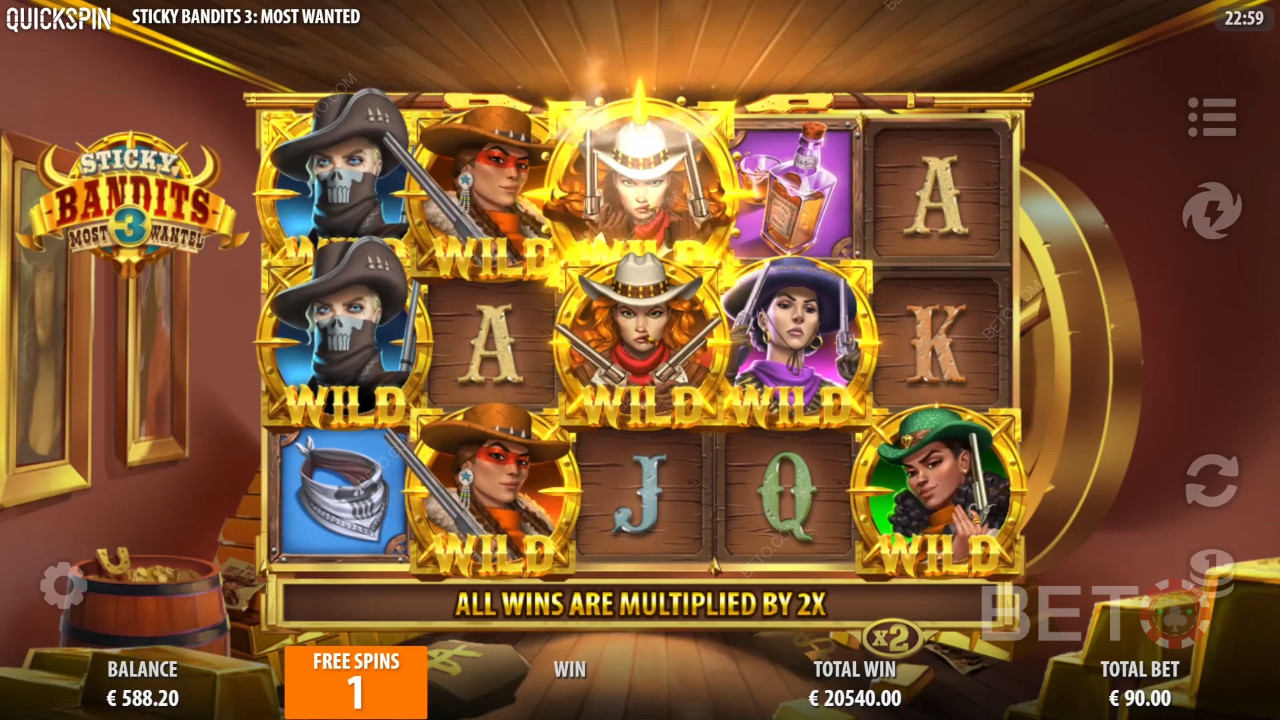 Sticky Bandits 3 Most Wanted Recensione di BETO Slots
