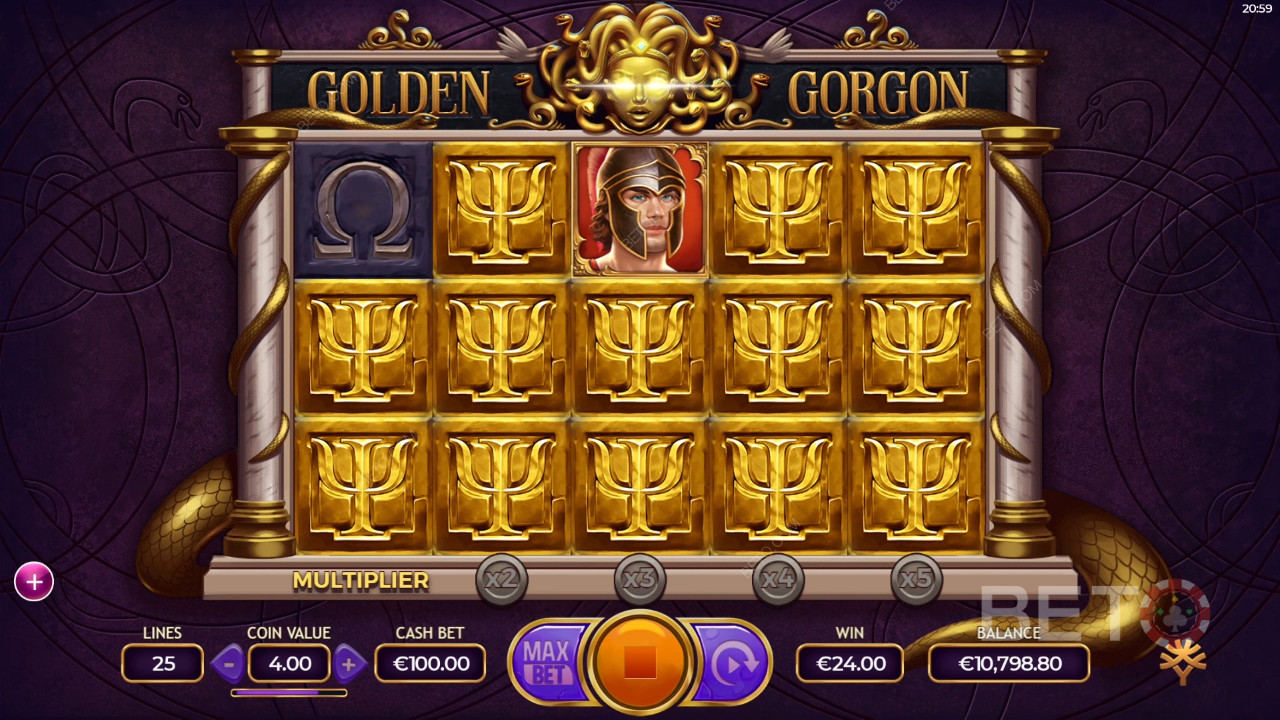 Recensione di Golden Gorgon da parte di BETO Slots
