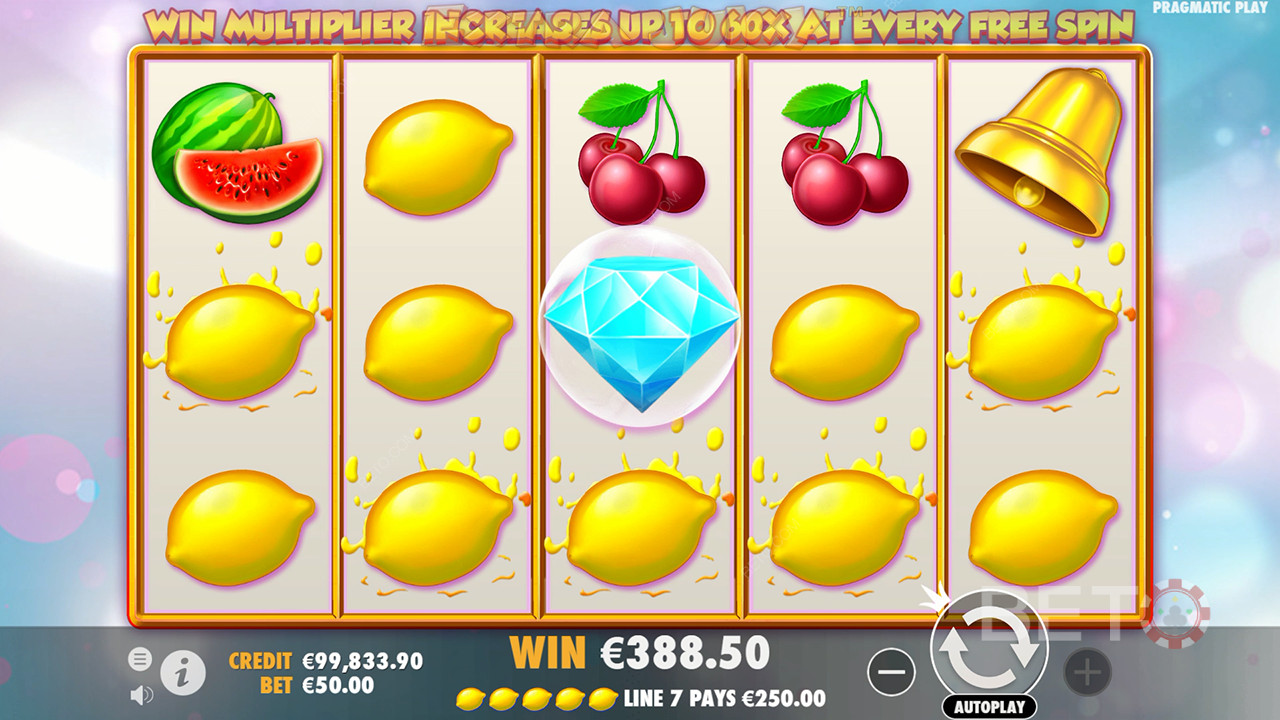 Caratteristiche bonus spiegate in Extra Juicy da Pragmatic Play
