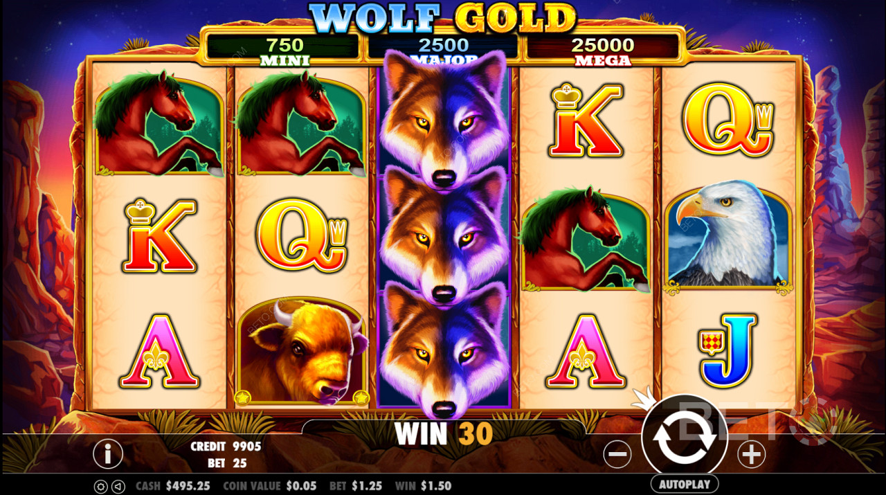 Wolf Gold, una spettacolare esperienza visiva di slot