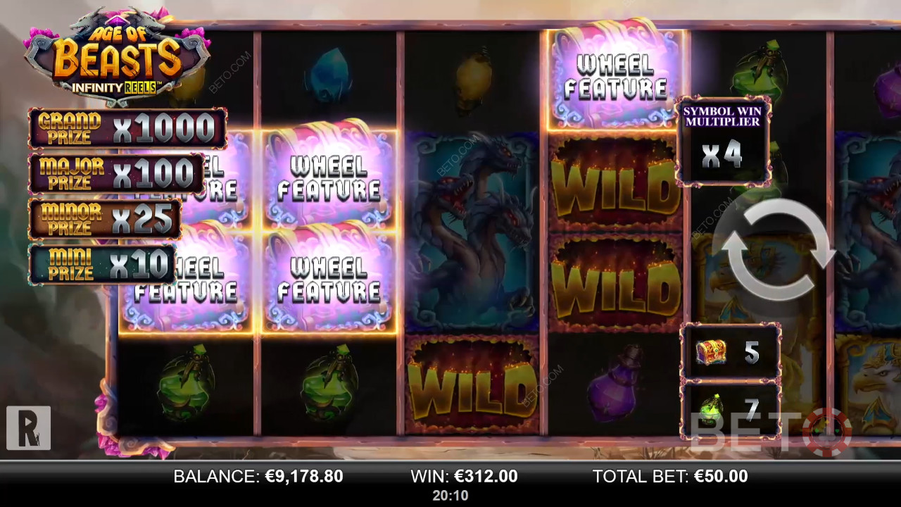Age of Beasts Infinity Reels Recensione di BETO Slots