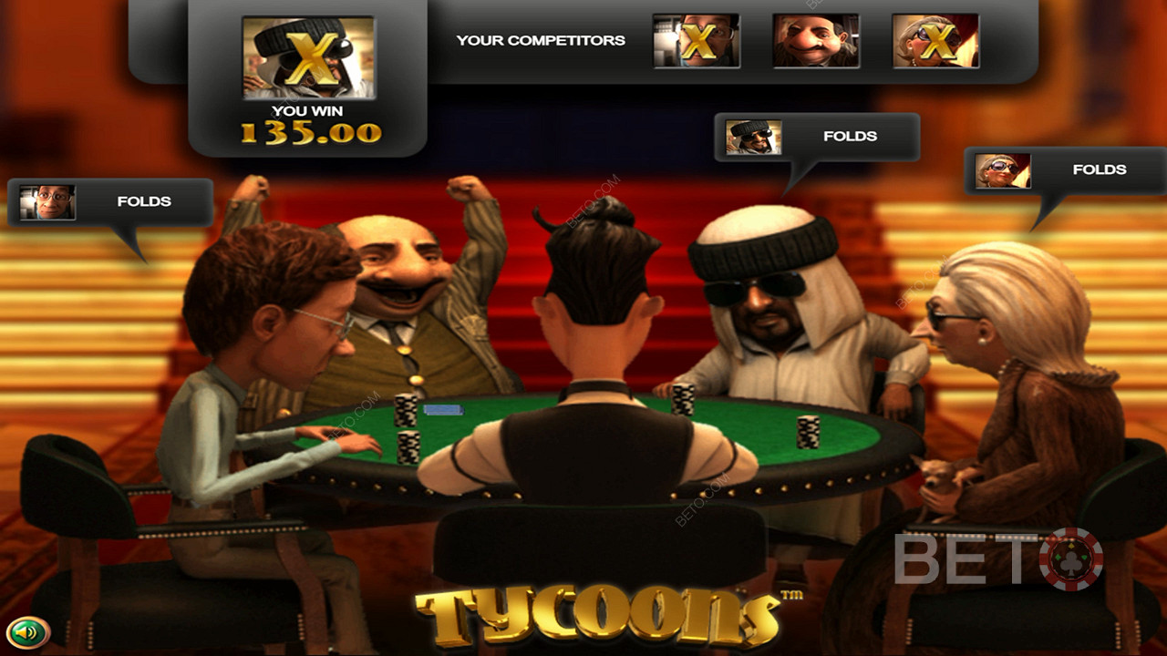 I personaggi giocheranno una partita a poker e si potrà prevedere il vincitore per ottenere una grossa vincita.