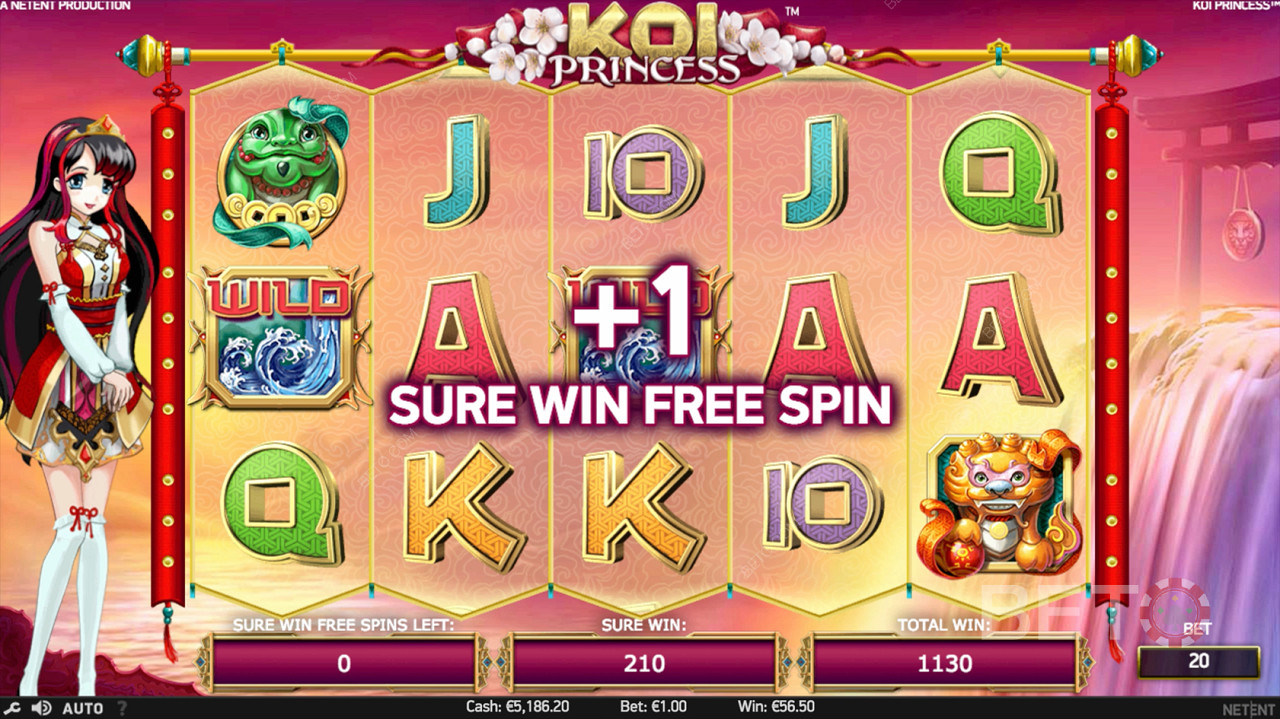 Vincere un giro gratis alla slot Koi Princess