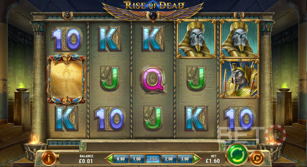 Rise of Dead - Una slot non progressiva che presenta scatter, wild, giochi bonus e giri gratuiti.
