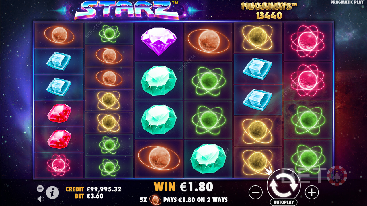 Starz Megaways Recensione di BETO Slots