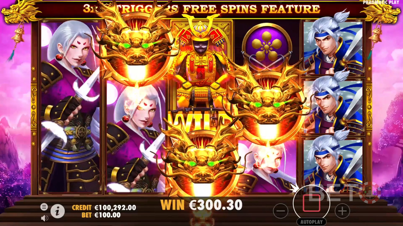 Vinci 1.000 volte la tua puntata nella slot online Rise of Samurai!