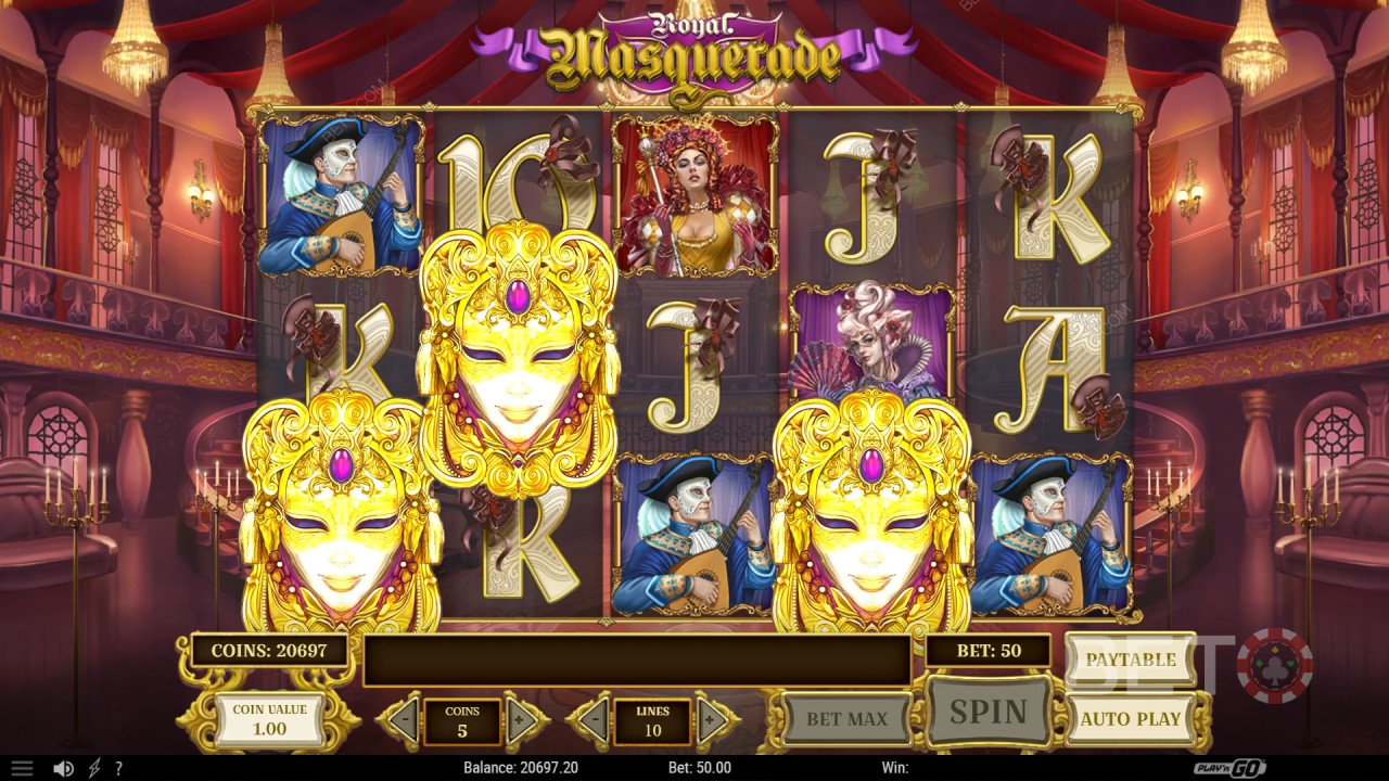Recensione di Royal Masquerade da parte di BETO Slots