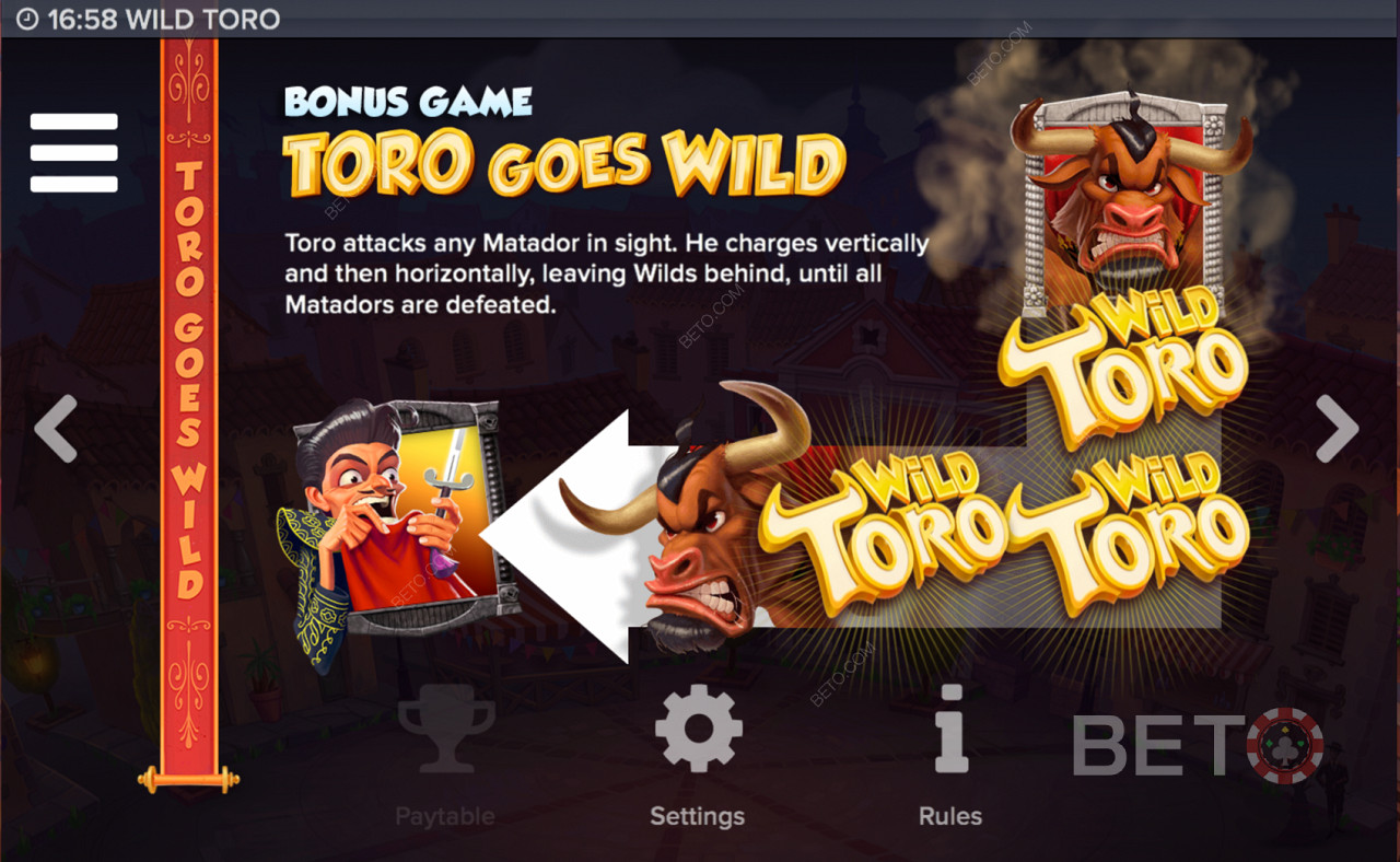 Caratteristiche speciali della slot Wild Toro