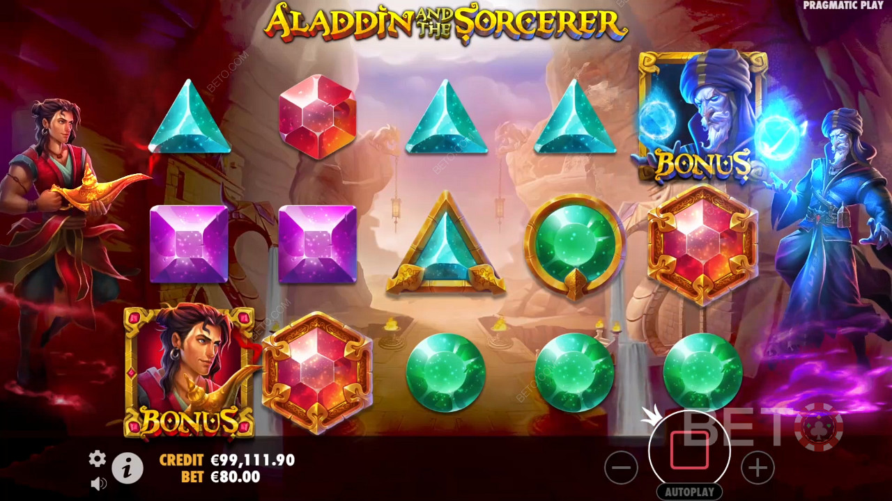 Aladdin e lo Stregone Recensione di BETO Slots