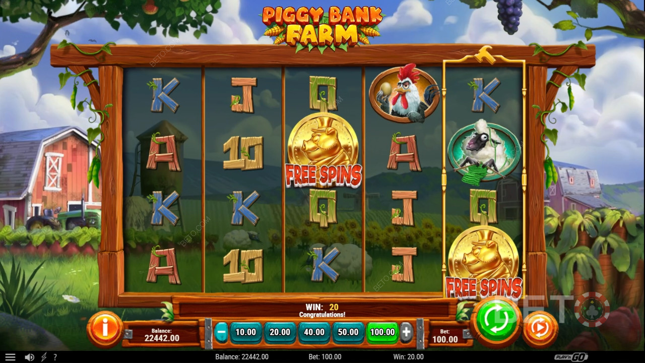 Recensione di Piggy Bank Farm da parte di BETO Slots