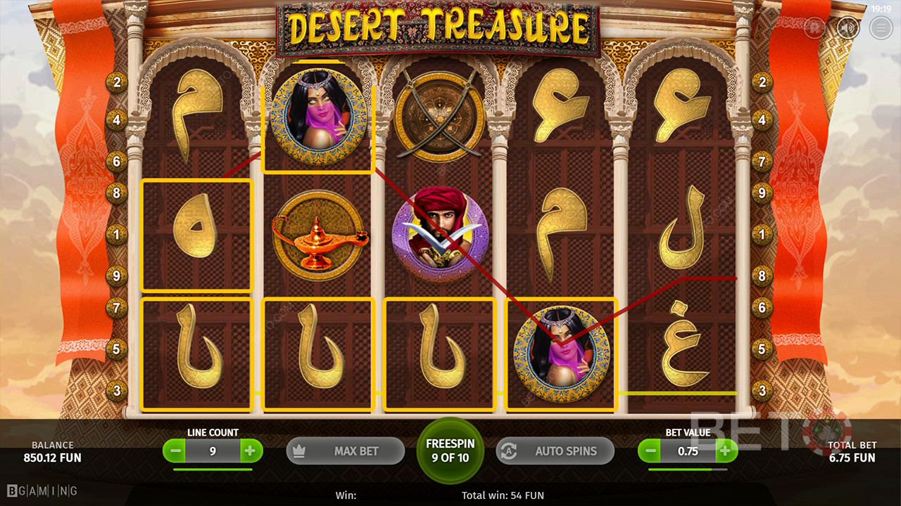Desert Treasure Recensione di BETO Slots