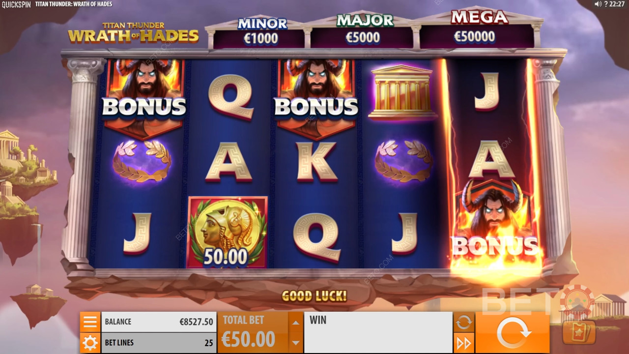 Titan Thunder: Wrath of Hades Recensione di BETO Slots