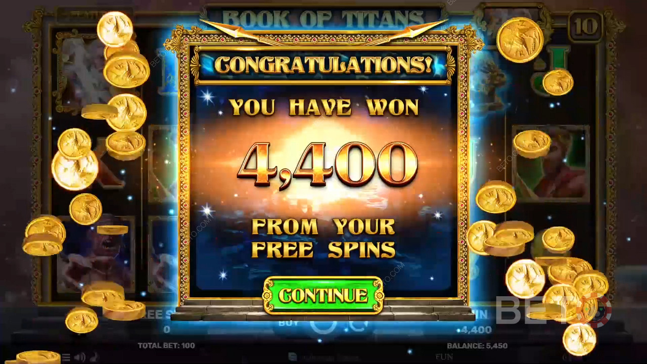 Vincete 1000 La vostra scommessa nella slot online Book of Titans!