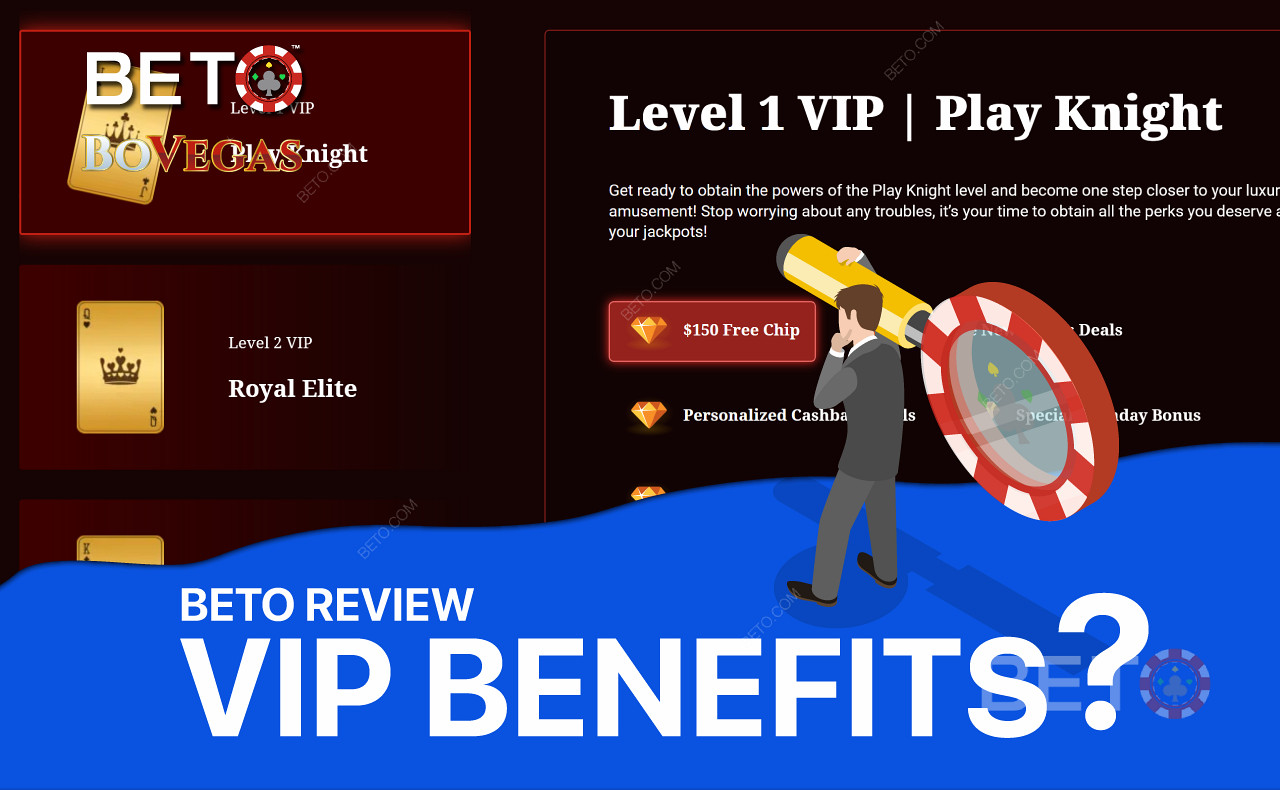 Entrate a far parte del Club VIP per ottenere premi esclusivi come un Chip gratuito e denaro bonus