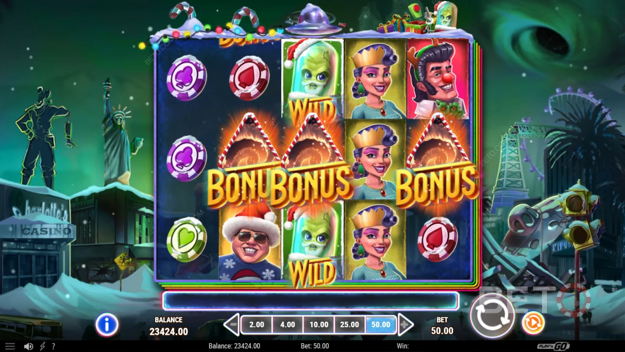Invading Vegas Las Christmas Recensione di BETO Slots