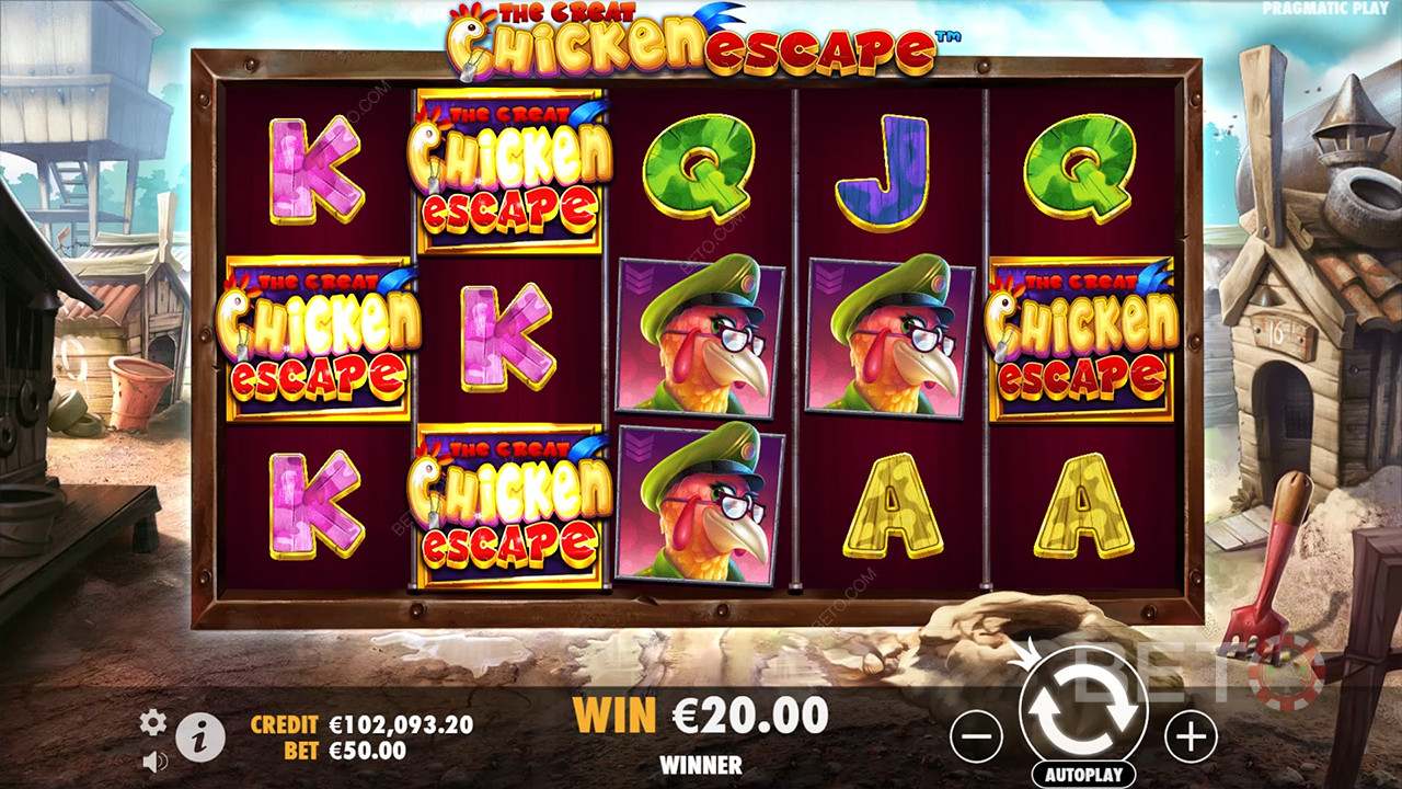 La recensione di The Great Chicken Escape da parte di BETO Slots