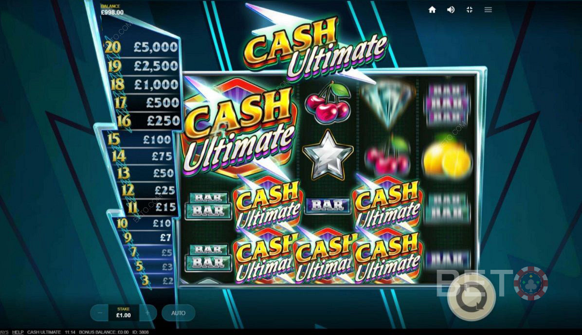 Simboli scatter in Cash Ultimate