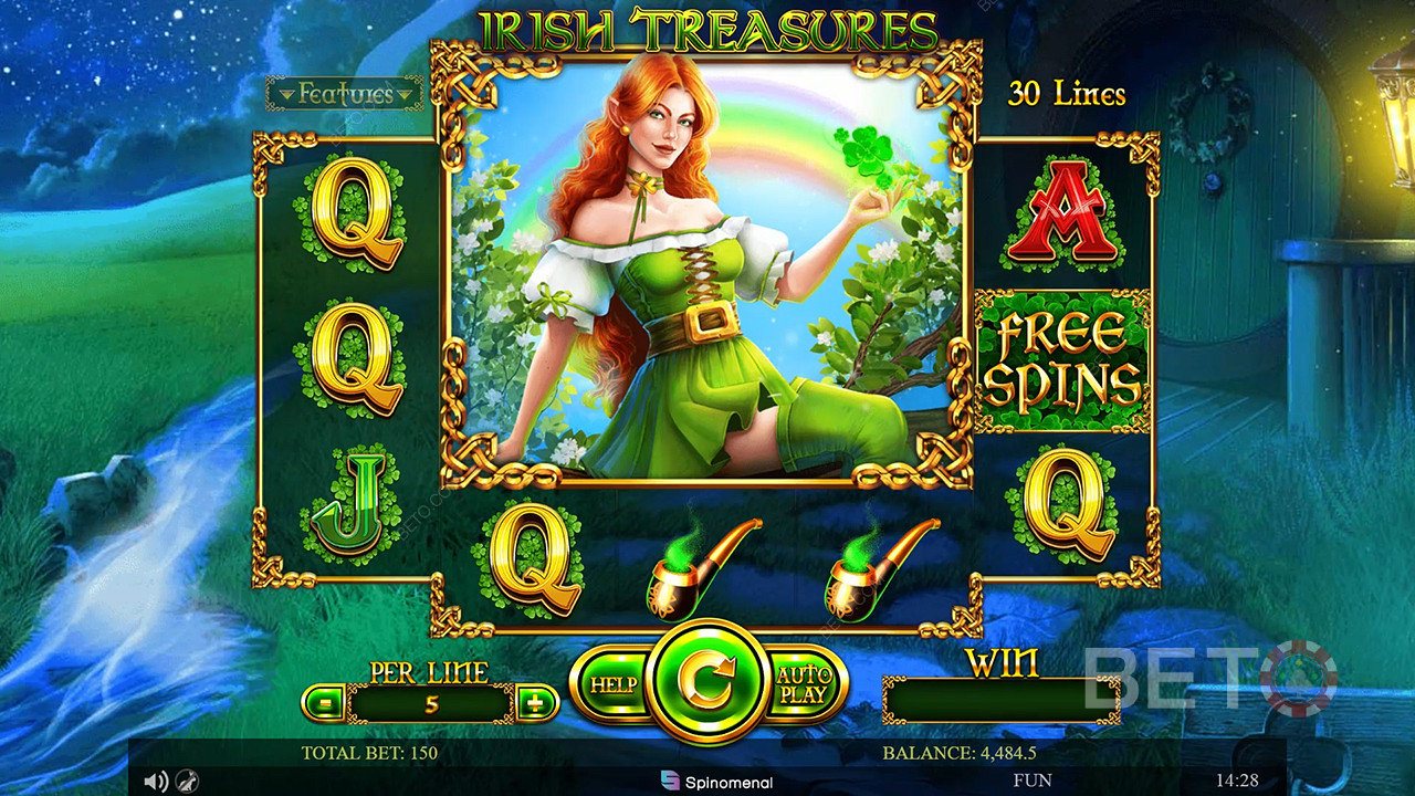 Irish Treasures (Spinomenal) Gioco Gratuito