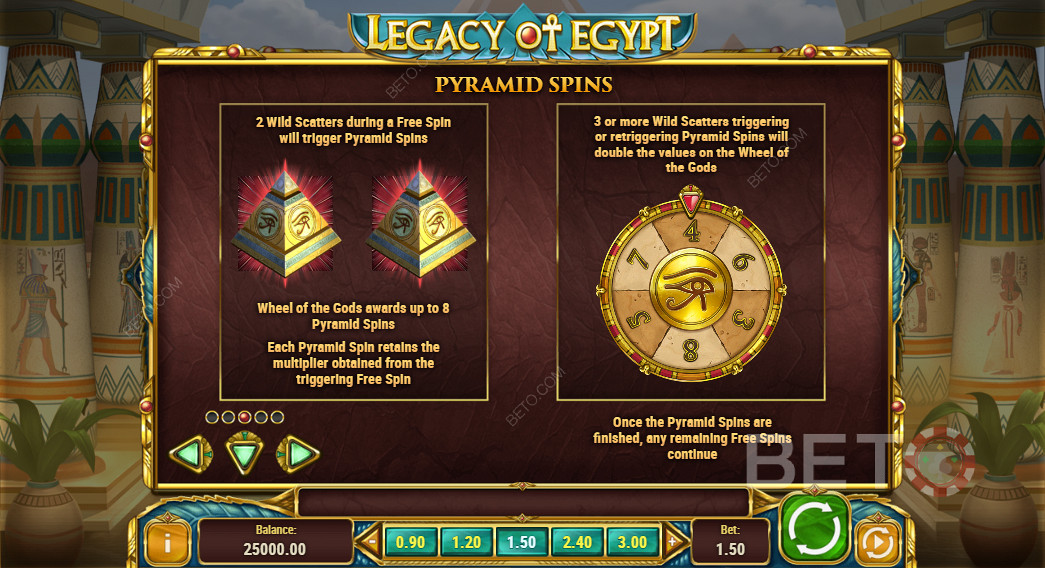 Giri gratis in Legacy Of Egypt