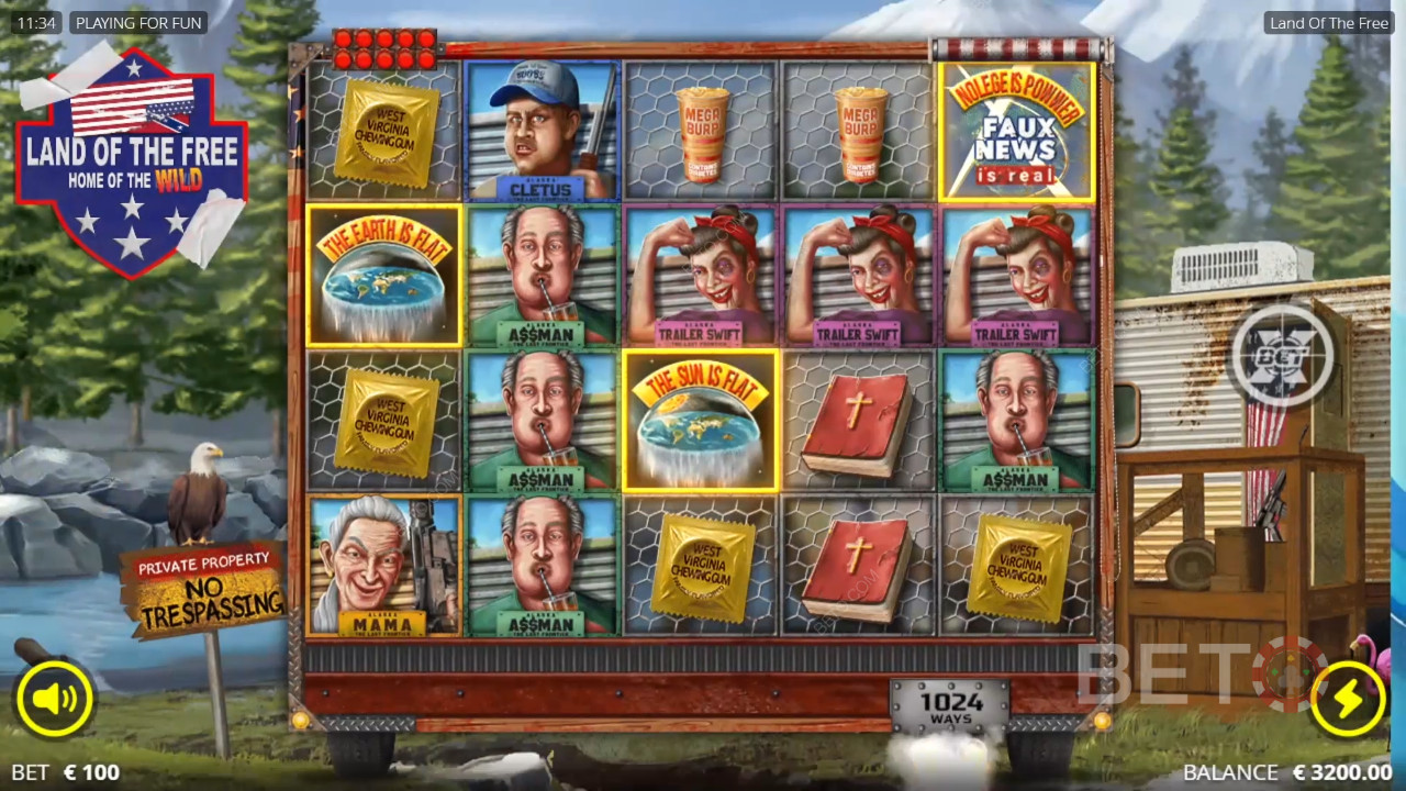 Land of the Free Recensione di BETO Slots