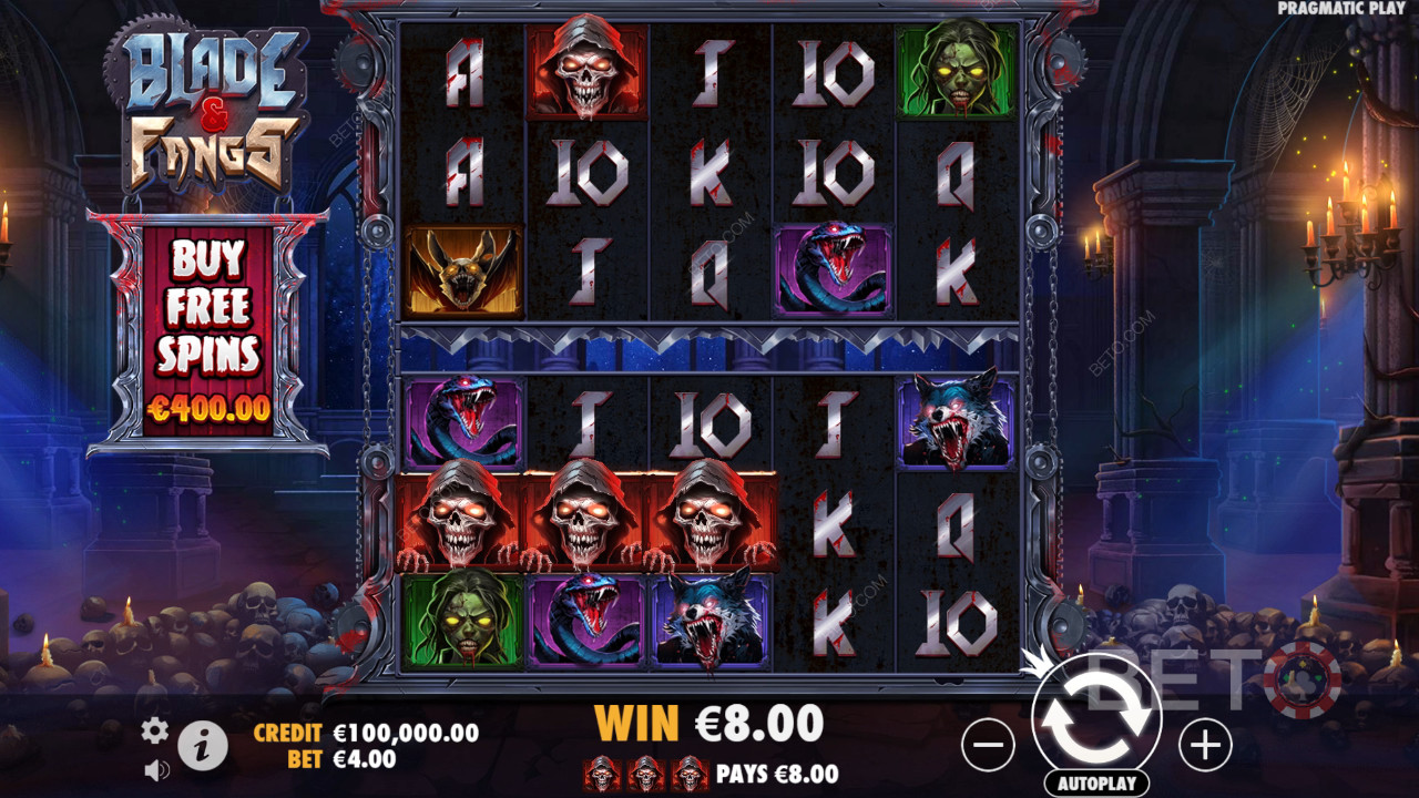 Le funzioni bonus spiegate in Blade & Fangs da Pragmatic Play