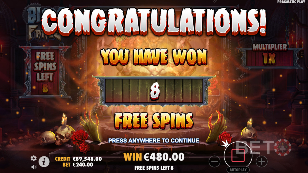 Vinci 5.000x la tua puntata nella slot machine Blade & Fangs!