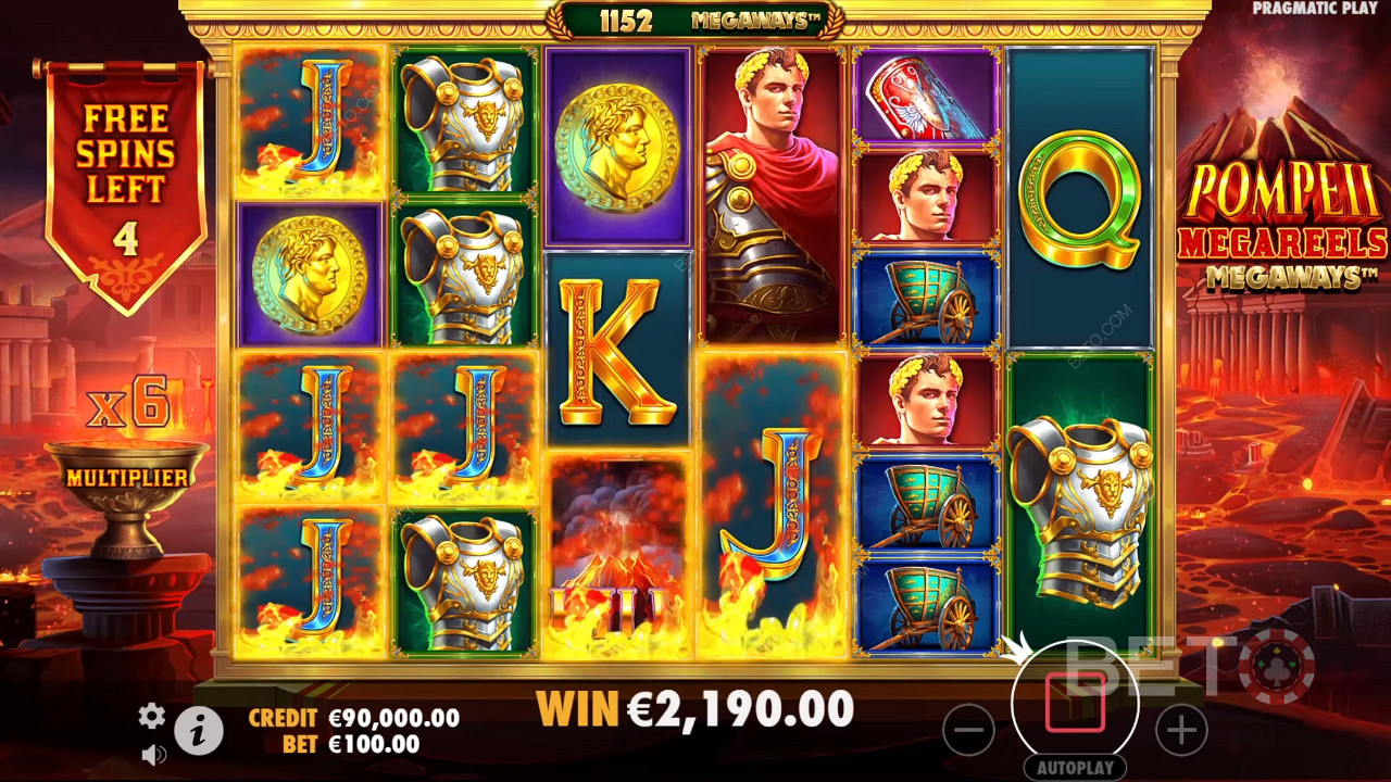 Pompei Megareels Megaways: Una slot machine che vale un giro?
