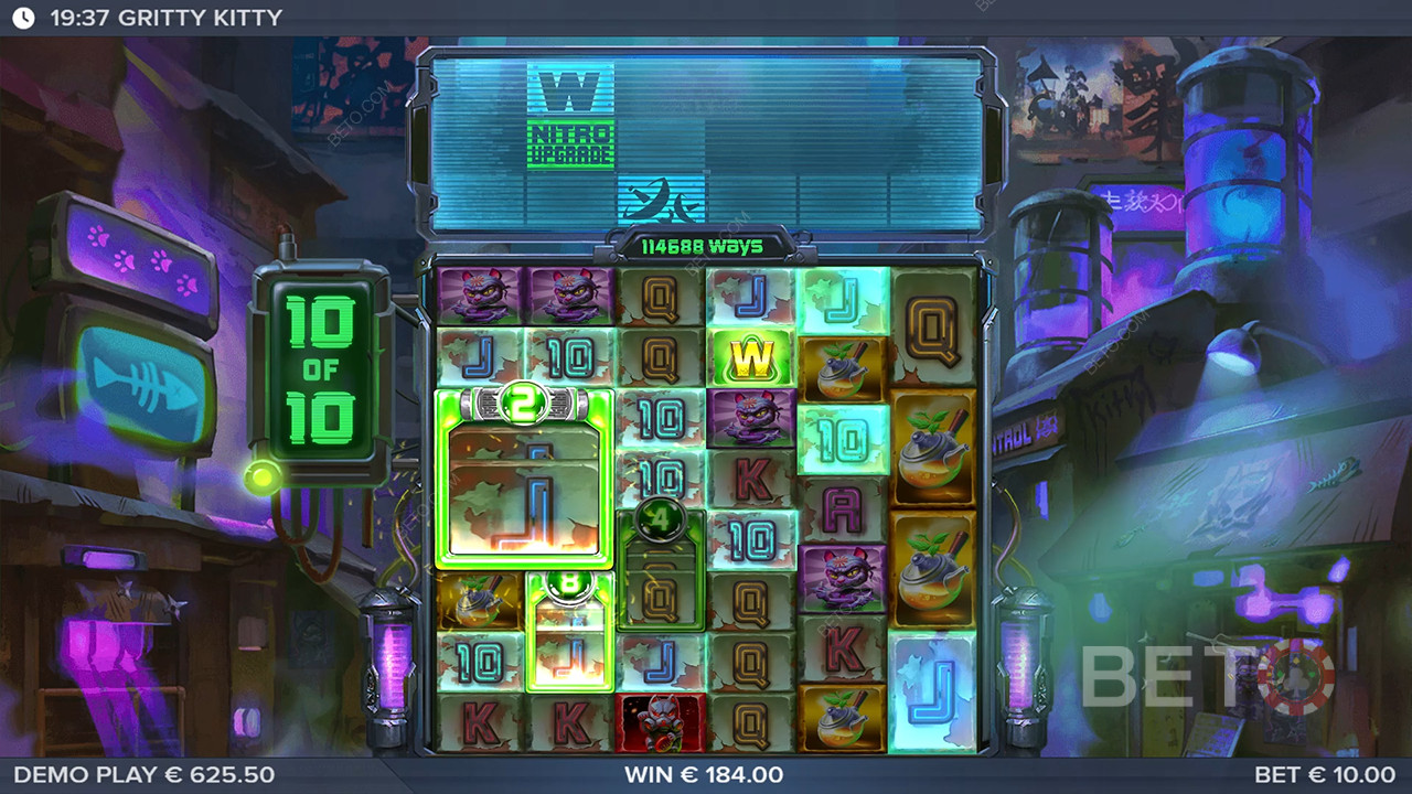 Gritty Kitty of Nitropolis Recensione di BETO Slots