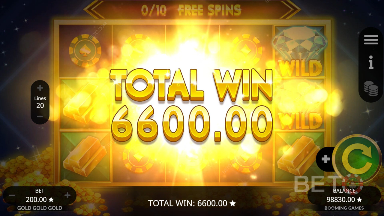 Vinci 2.000x la tua puntata nella slot online Gold Gold Gold!