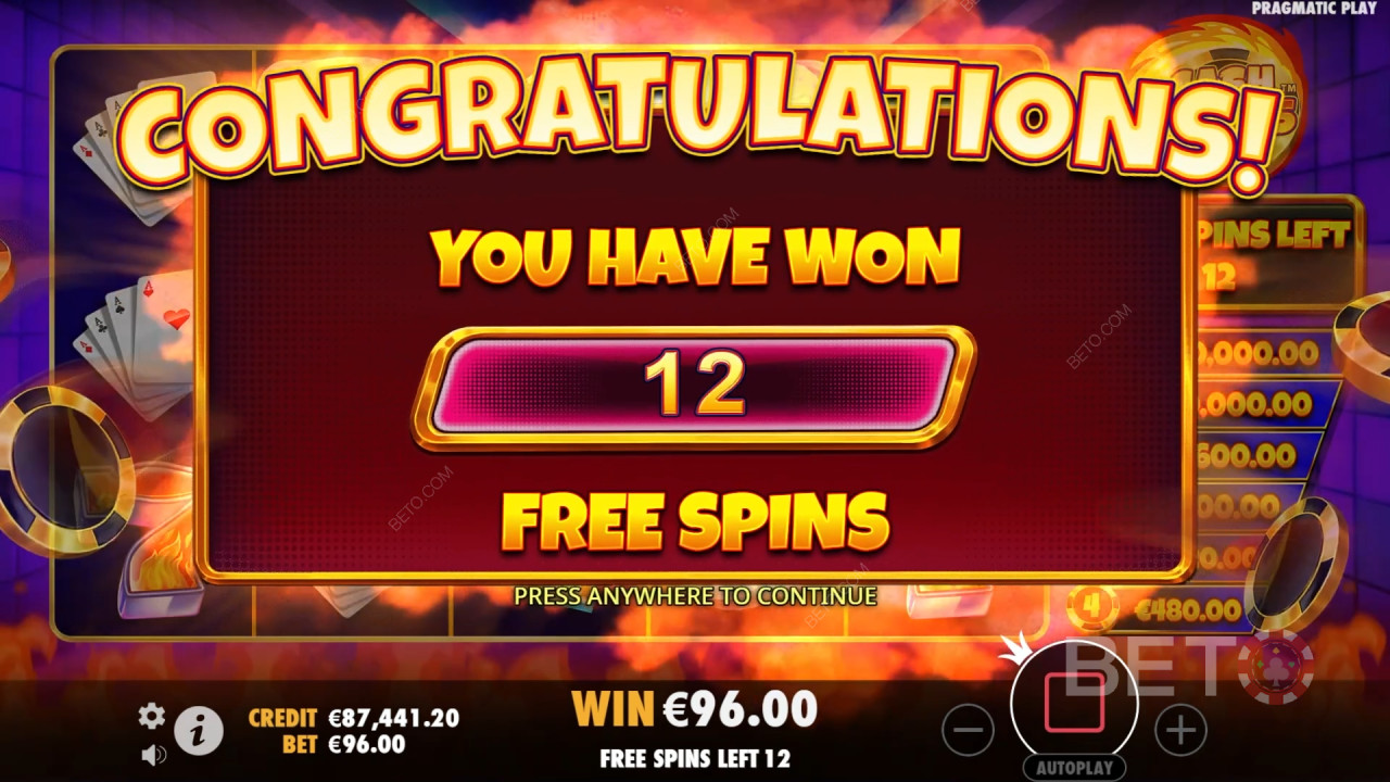 Vinci 10.000 volte la tua puntata nella slot Cash Chips!