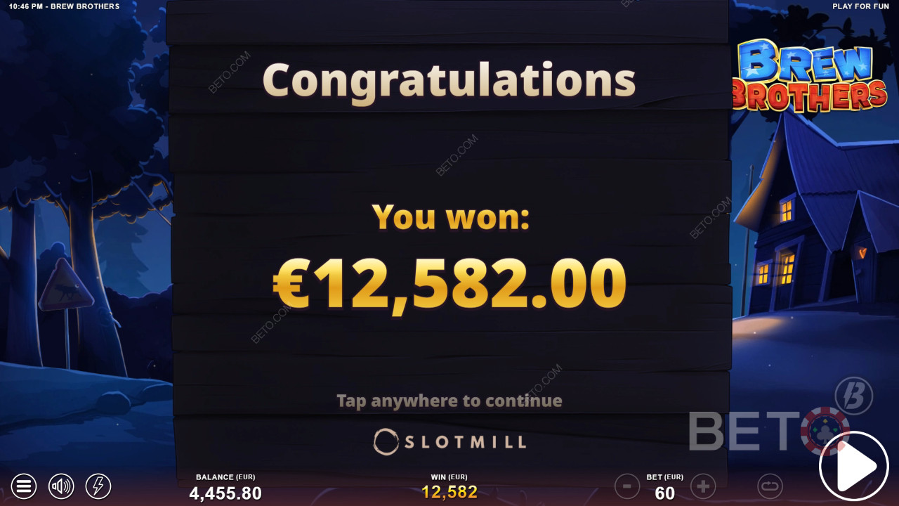 Vinci 12.000x la tua puntata nella slot online Brew Brothers!
