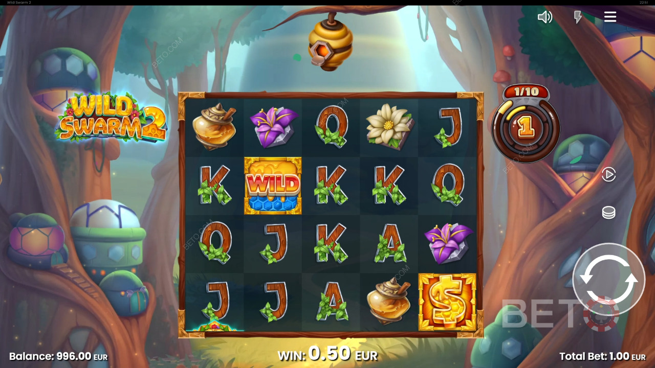 Vinci 10.000x la tua puntata nella slot Wild Swarm 2
