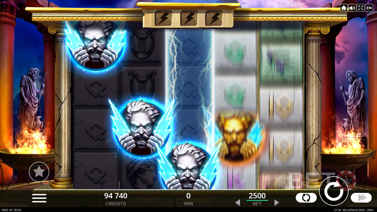 Recensione di Rise of Zeus da parte di BETO Slots
