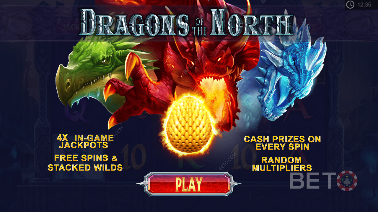 La video slot Dragons of the North