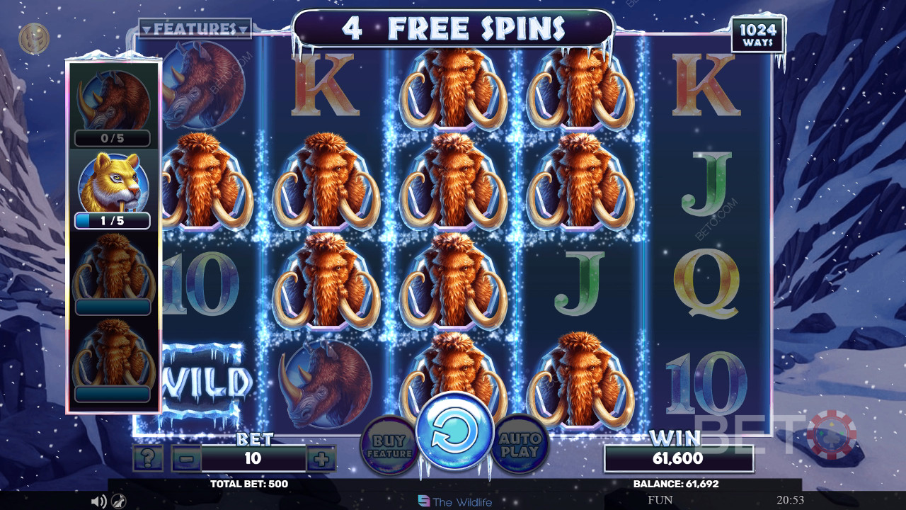 Recensione di Mammoth Rampage da parte di BETO Slots