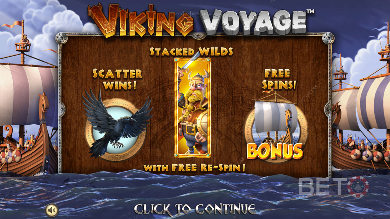 Godetevi le numerose e potenti funzioni bonus e i giri gratuiti della slot Viking Voyage.