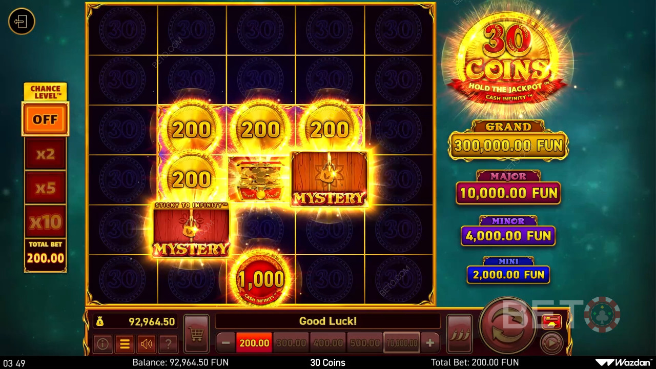 30 Coins Recensione di BETO Slots