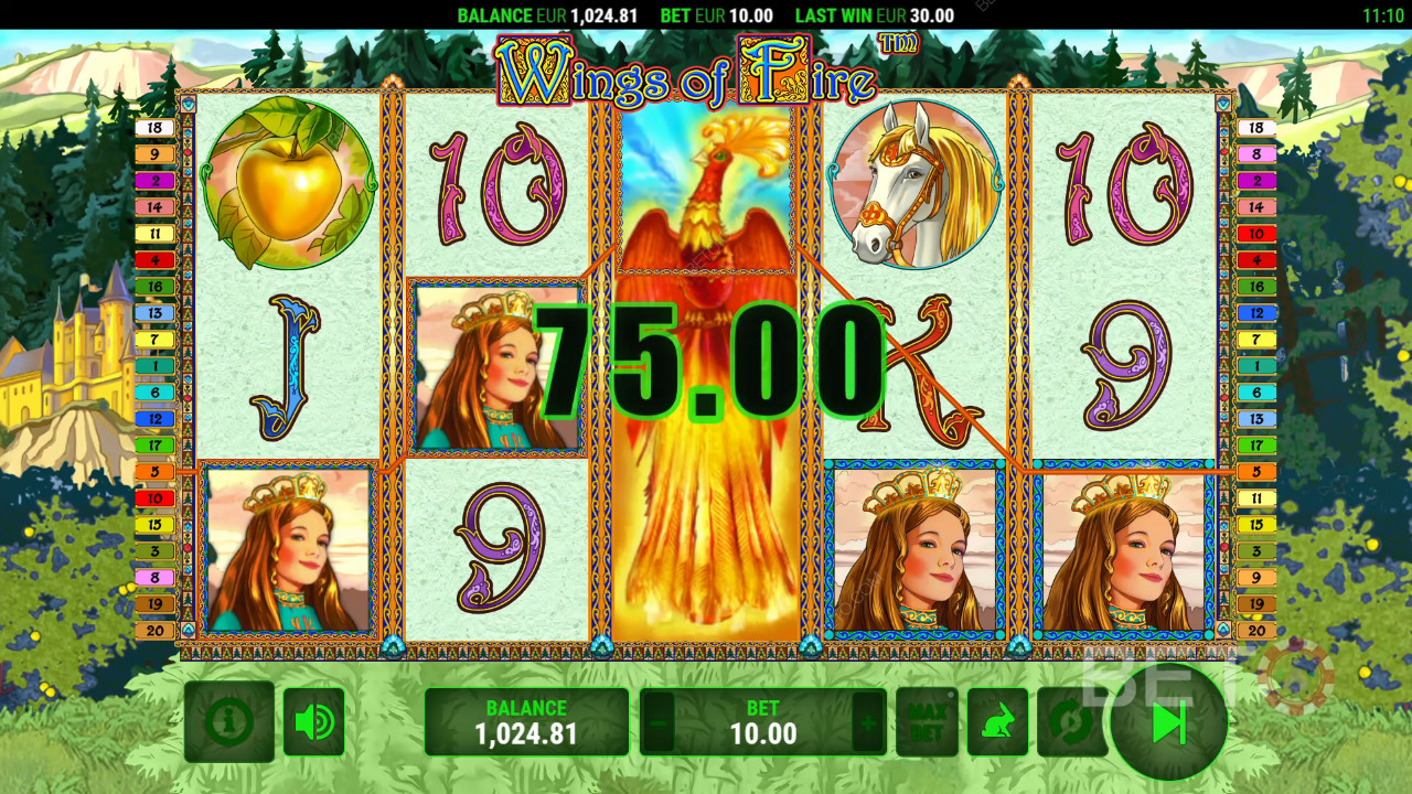 Come giocare a Wings of Fire di Greentube