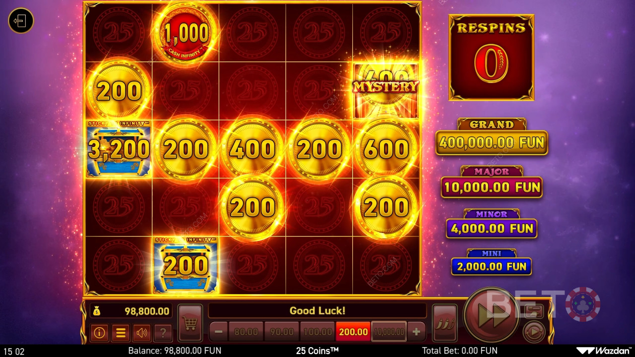 25 Coins Recensione di BETO Slots