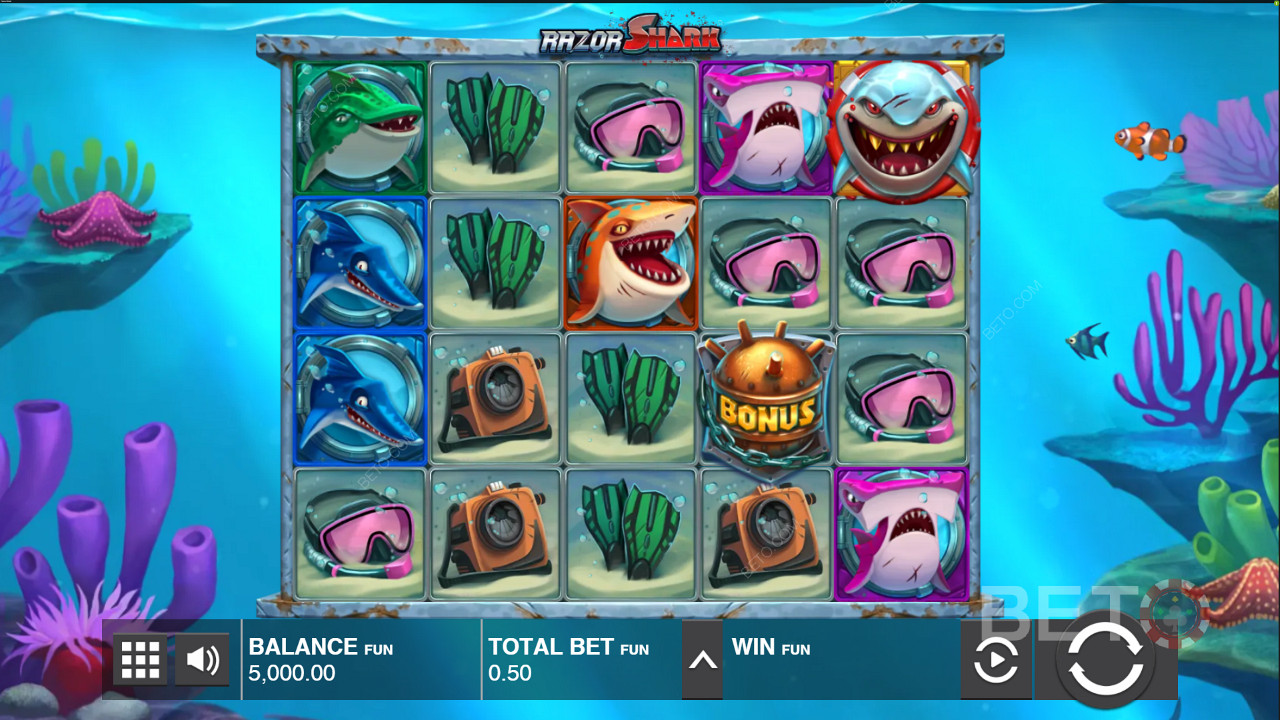 La slot machine Razor Shark di Push Gaming