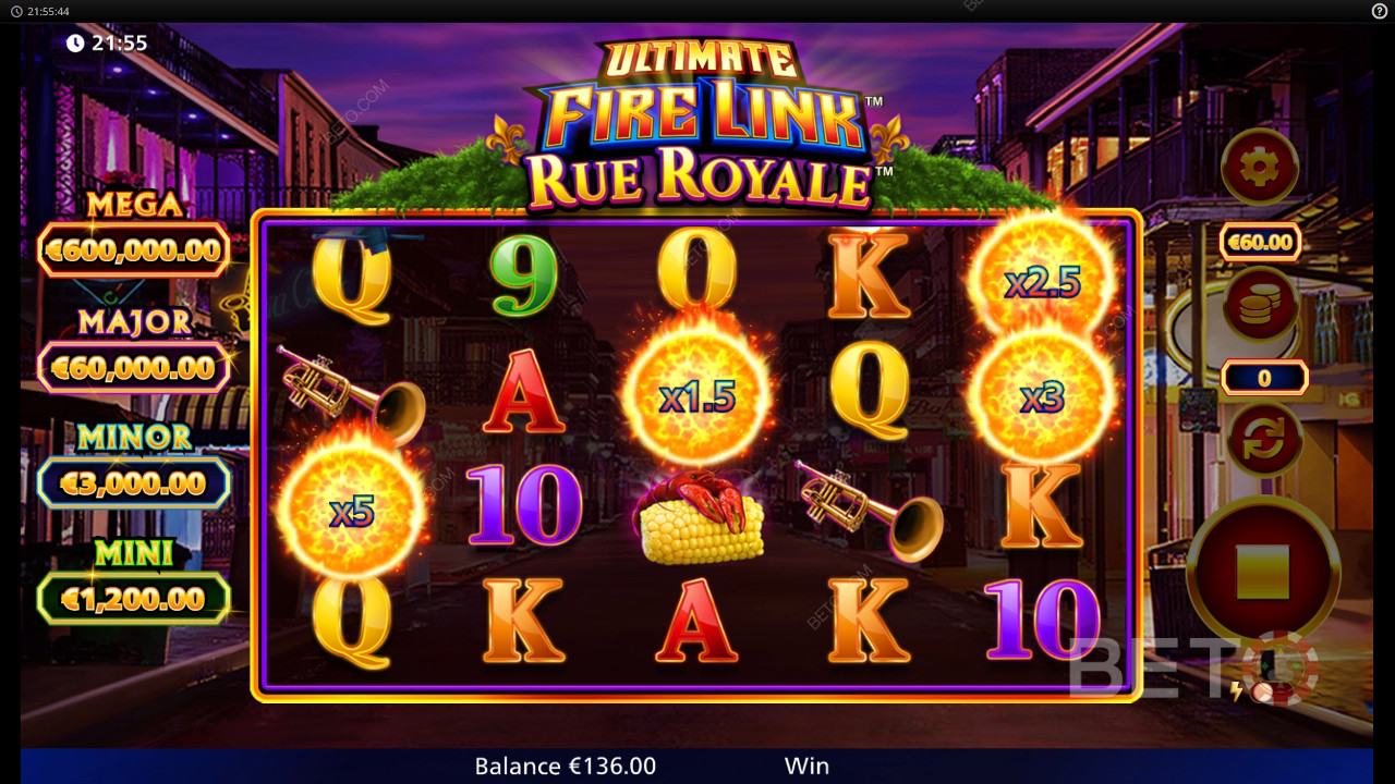 Recensione di Ultimate Fire Link Rue Royale da parte di BETO Slots