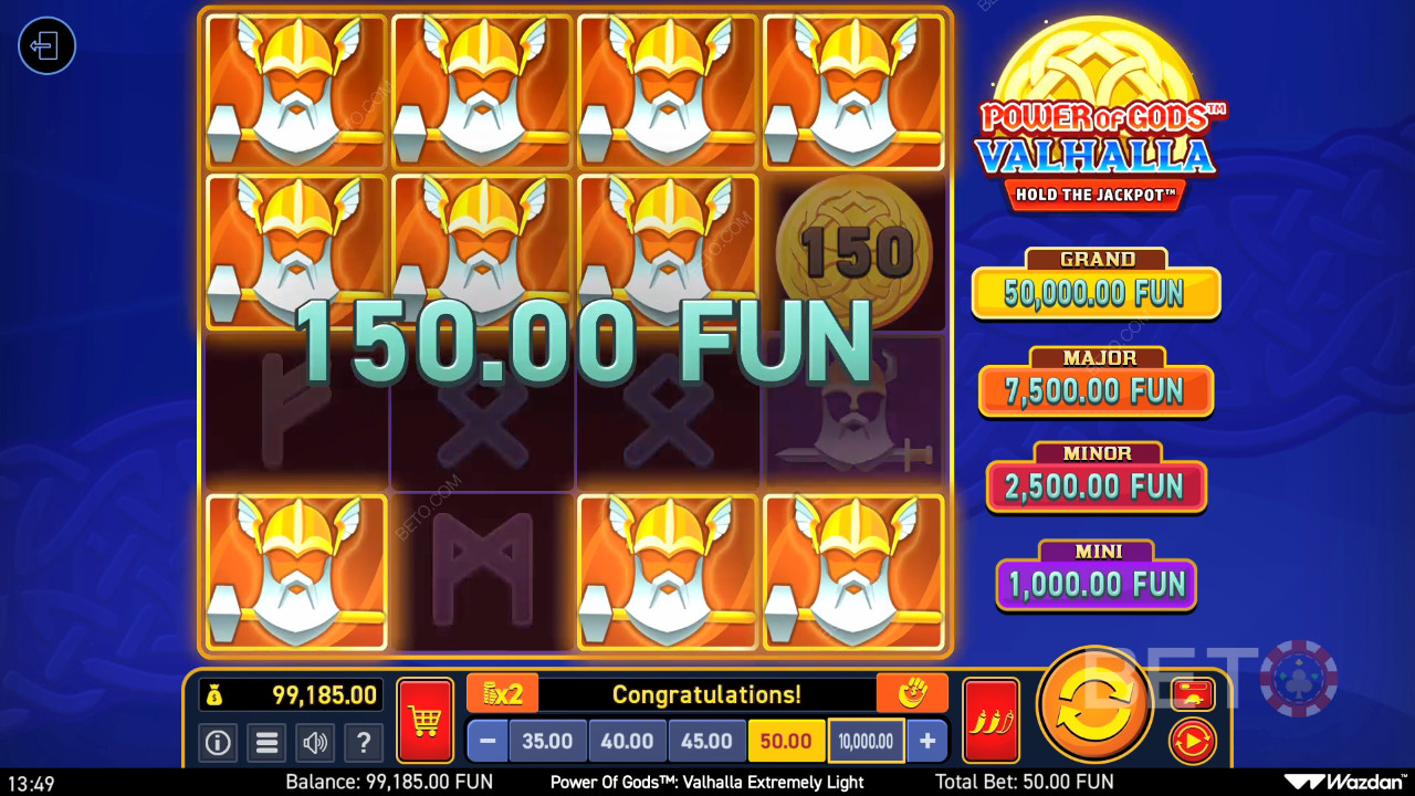 Power of Gods: Valhalla Extremely Light Recensione da BETO Slots