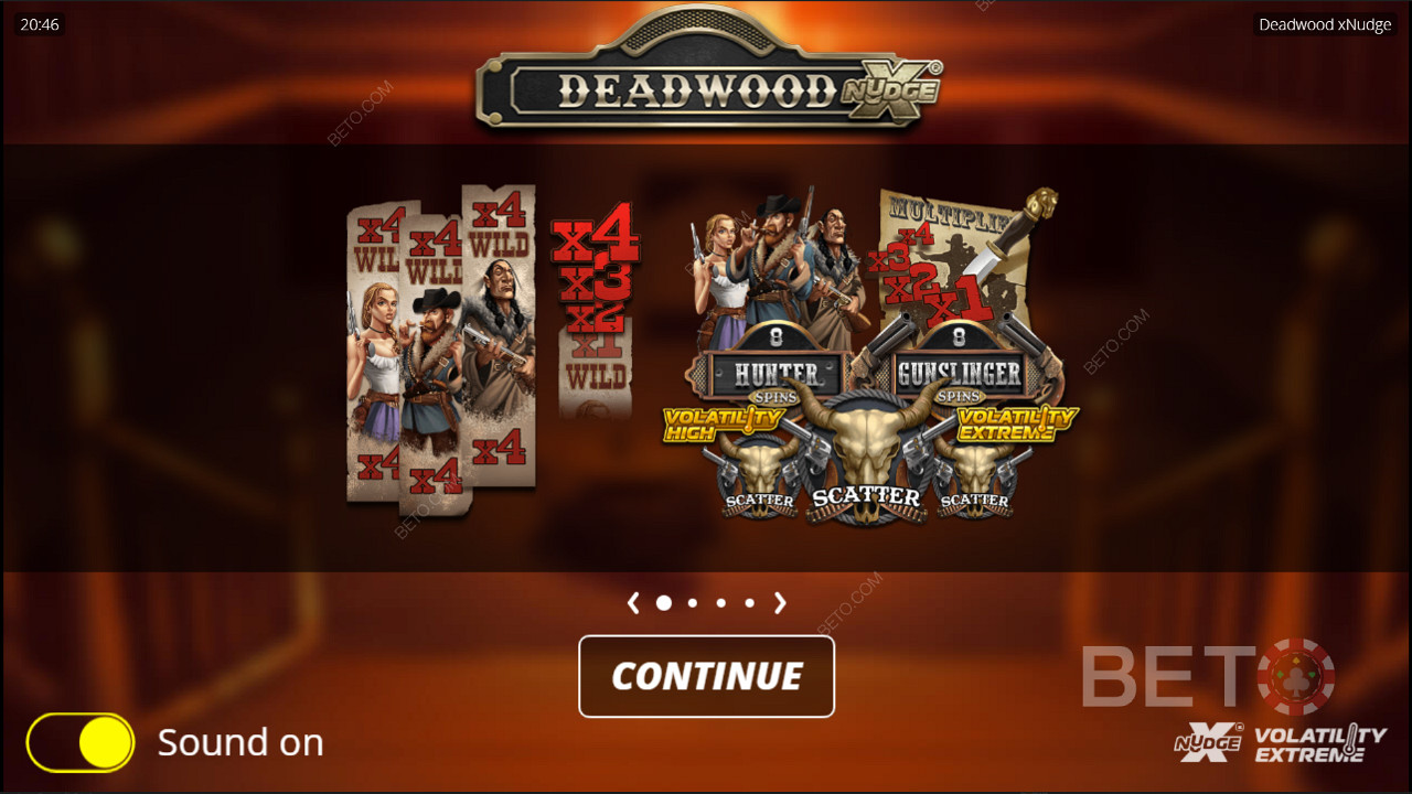 Deadwood un gioco di slot XNudge di Nolimit City
