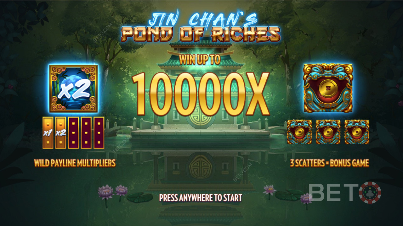 Aiutati da folli funzioni bonus, giocate per avere la possibilità di vincere fino a 10.000 volte la posta in gioco.